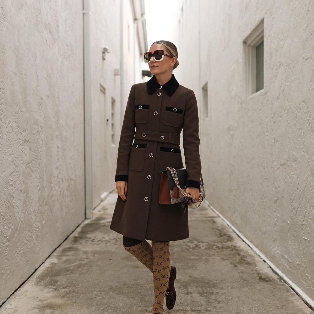 J.Crew Velvet-trimmed Lady Coat NWOT - Picture 3 of 10